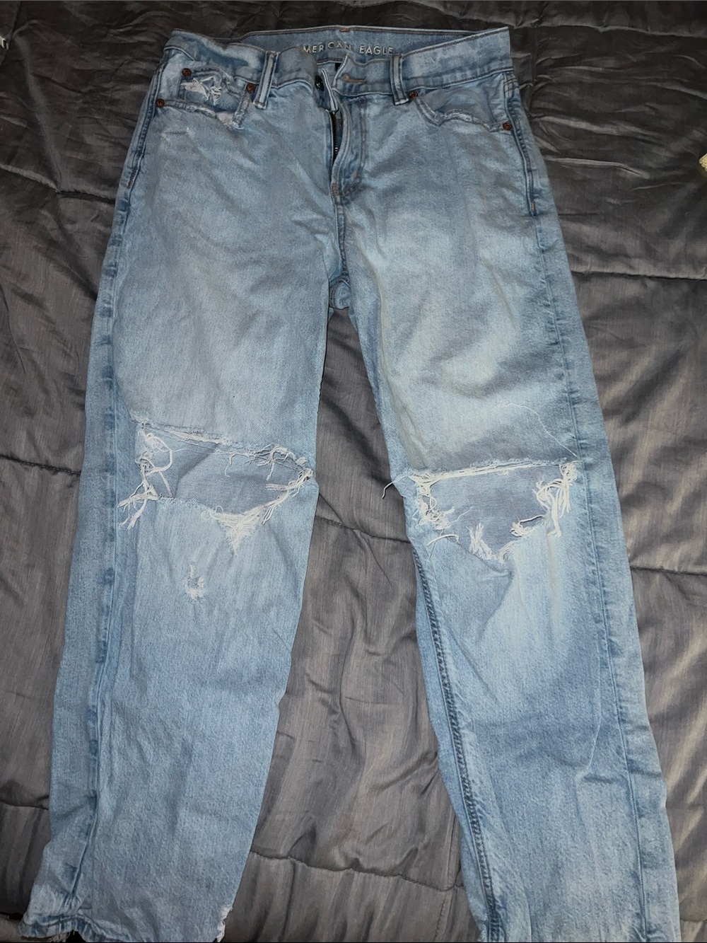 AE light wash ex boyfriend jean